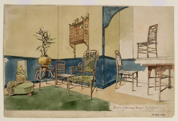 Designs anglo-japonais, vers 1860
